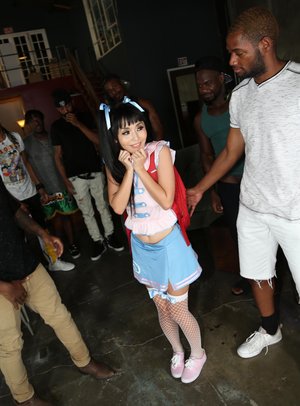 18 year old cutie Riley Reid taking cumshot on face from long penis